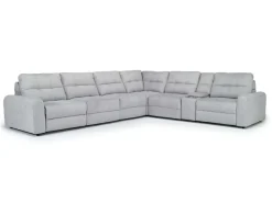 Bryce 7 Piece Power Sectional In Savannah Coin
