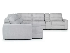 Bryce 7 Piece Power Sectional In Savannah Coin