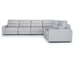 Bryce 7 Piece Power Sliding Sectional W/ Power Armless Slider In Savannah Coin