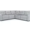 Bryce 5 Piece Power Sliding Sectional W/ Power Armless Slider In Savannah Coin