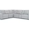 Bryce 6 Piece Power Sliding Sectional W/ Power Armless Slider In Savannah Coin