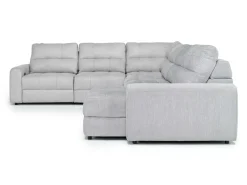 Bryce 6 Piece Power Storage Chaise Sectional In Savannah Coin, Left Facing