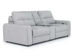 Bryce Power Console Loveseat In Savannah Coin