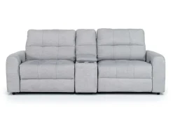 Bryce Power Console Loveseat In Savannah Coin