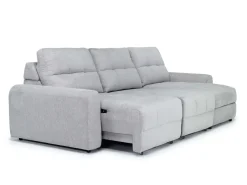 Bryce Power Slider Sofa Storage Chaise In Savannah Coin, Left Facing