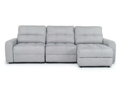 Bryce Power Slider Sofa Storage Chaise In Savannah Coin, Left Facing