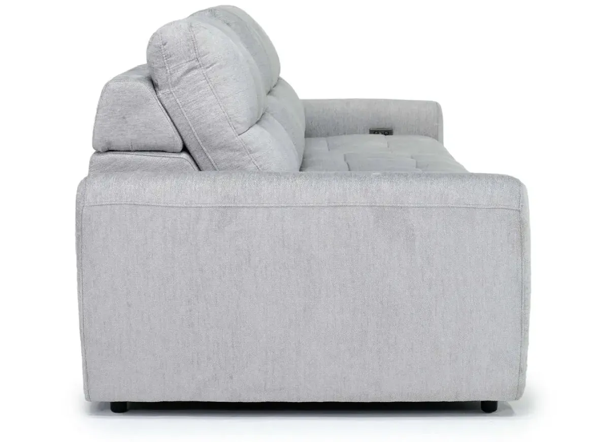 Bryce Power Sofa In Savannah Coin