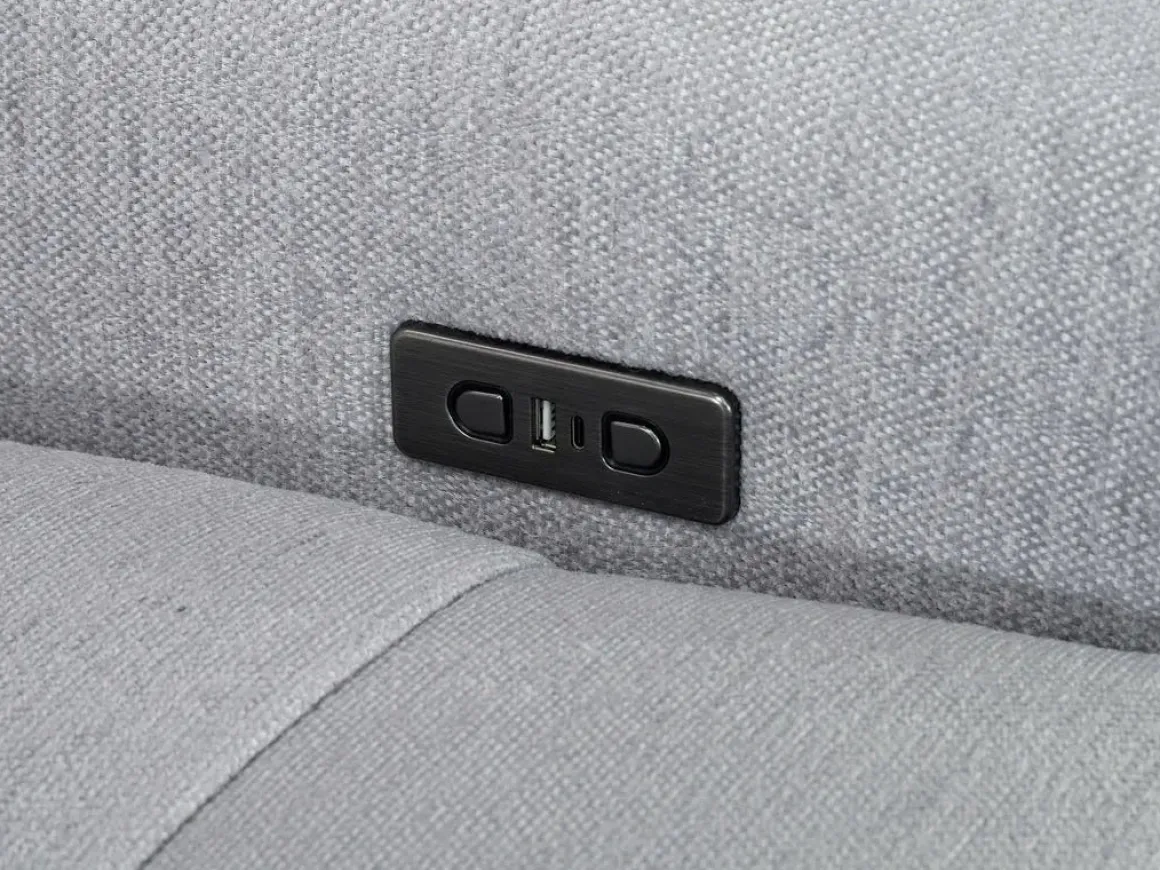 Bryce Power Sofa In Savannah Coin