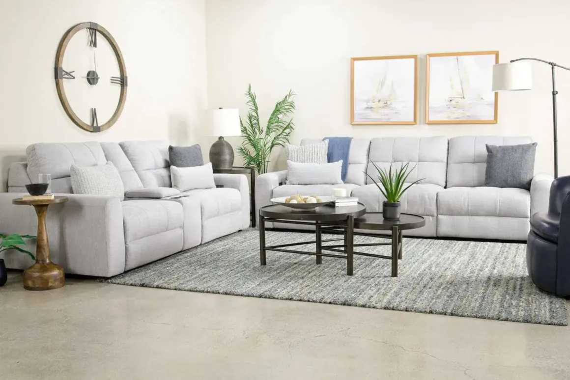 Bryce Power Sofa In Savannah Coin