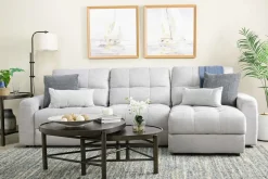 Bryce Power Sofa Storage Chaise In Savannah Coin, Left Facing