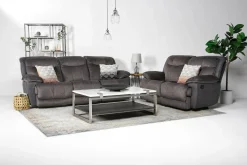 Bubba Reclining Loveseat In Graphite