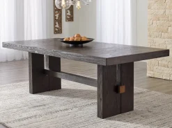 Burkhaus Extendable Dining Table & 4 Chairs In Biege/Dark Brown