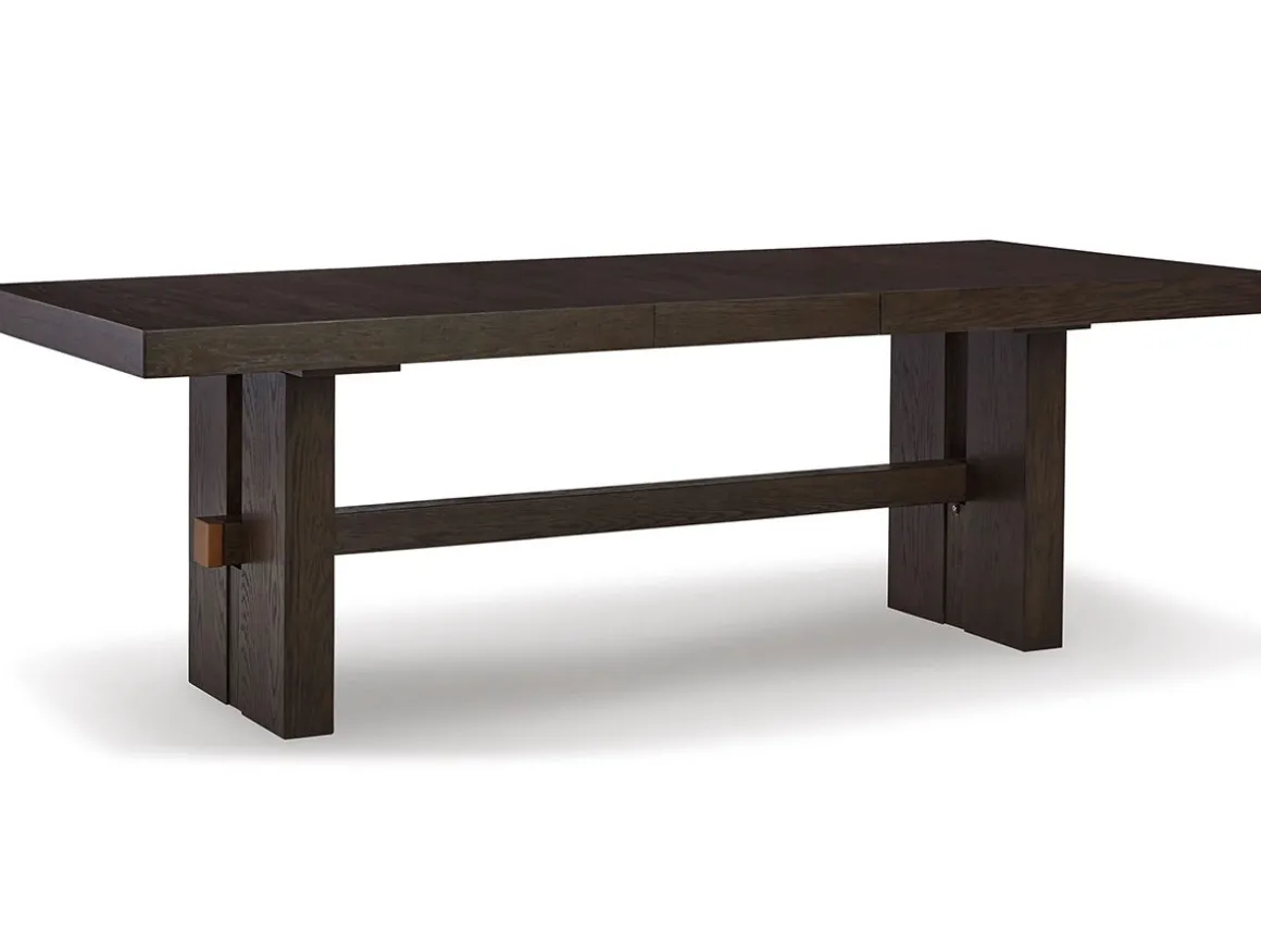 Burkhaus Extendable Dining Table In Dark Brown