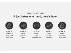 Burkhaus Extendable Dining Table In Dark Brown