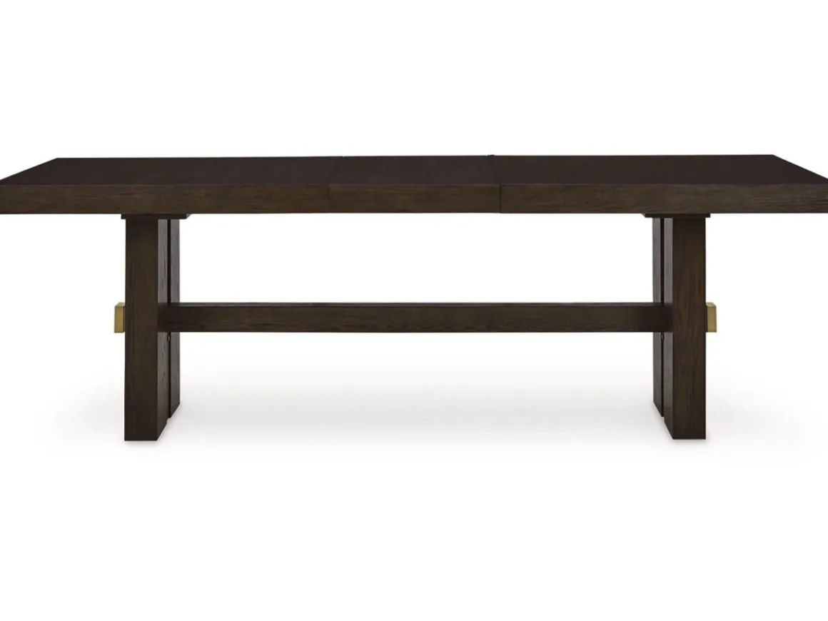 Burkhaus Extendable Dining Table In Dark Brown
