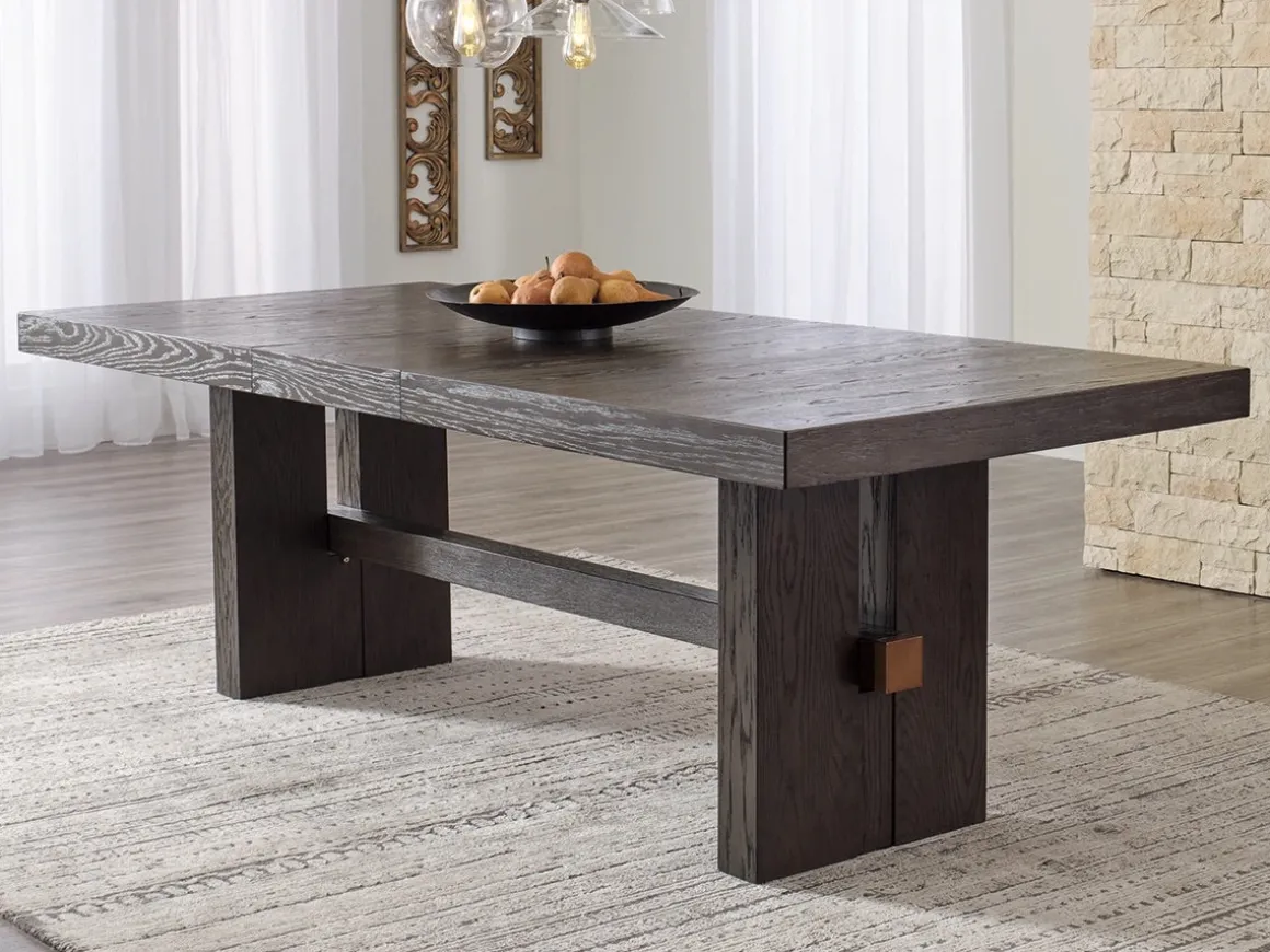 Burkhaus Extendable Dining Table In Dark Brown