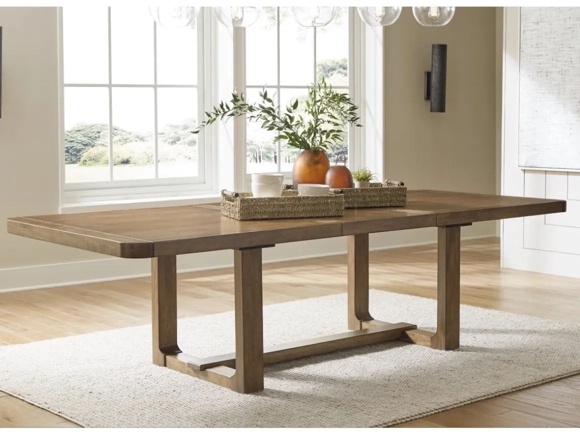 Cabalynn Extendable Dining Table In Light Brown