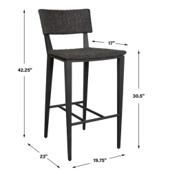 Calbas Outdoor Barstool In White