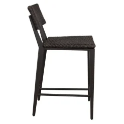 Calbas Outdoor Counter Height Stool In White