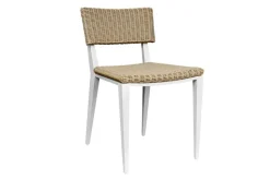 Calbas Outdoor Side Chair In Brown