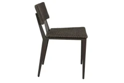 Calbas Outdoor Side Chair In Brown