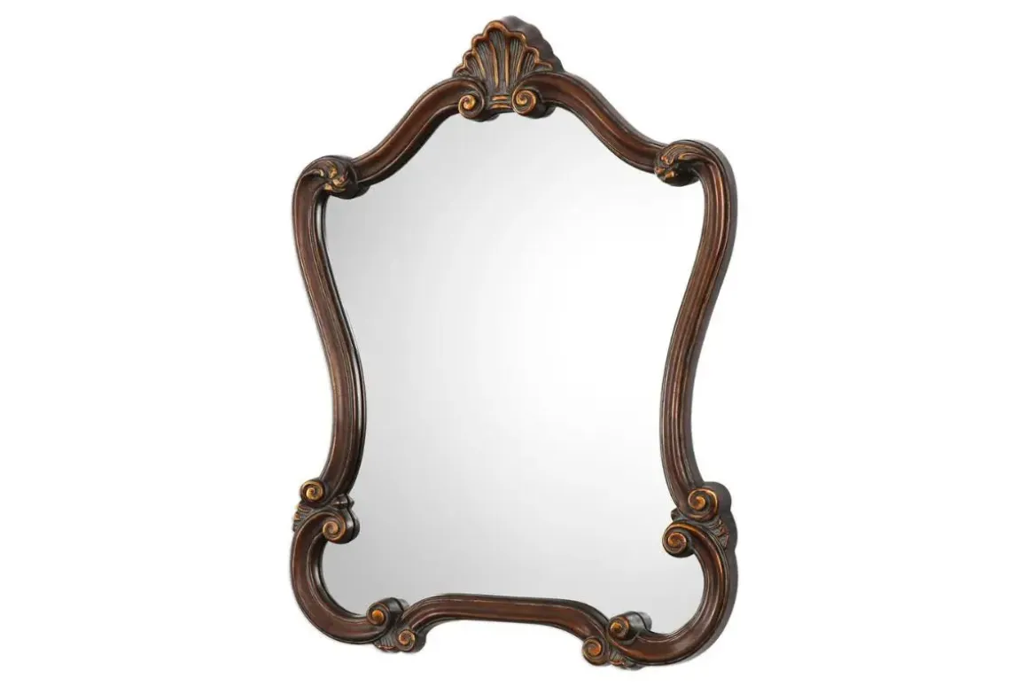 Calla Accent Mirror In Brown