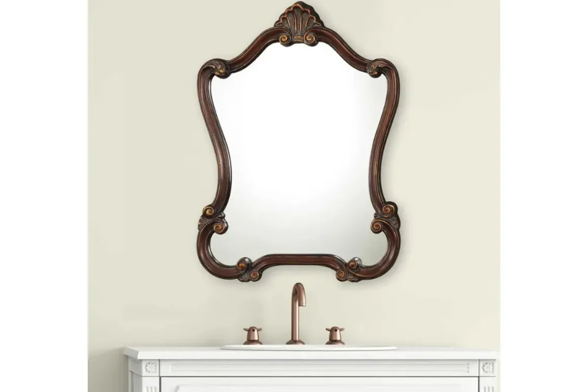 Calla Accent Mirror In Brown