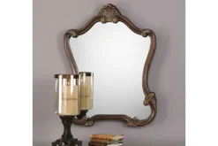 Calla Accent Mirror In Brown