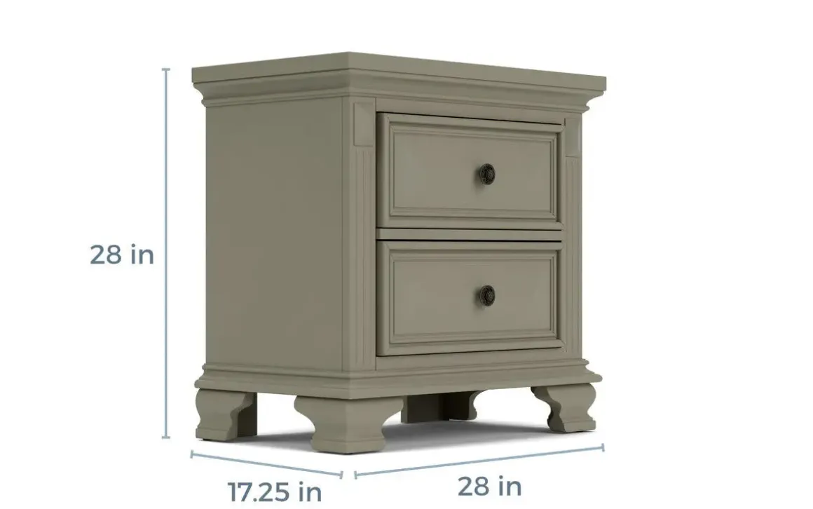 Calloway Nightstand In White