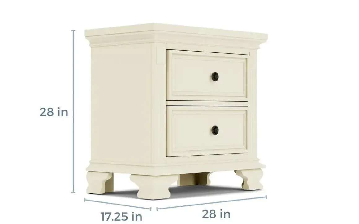 Calloway Nightstand In White