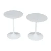 Camille Nesting Table In White Marble, Set Of 2