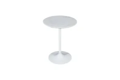 Camille Nesting Table In White Marble, Set Of 2