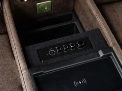 Cannes 3 Power Theater Console Loveseat W/ Immersive Sound In Jumbo Bark