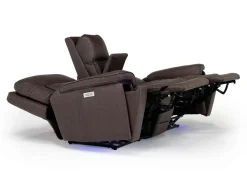 Cannes 3 Power Theater Console Loveseat W/ Immersive Sound In Jumbo Bark