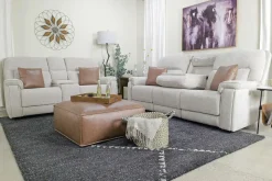 Cannes 3 Power Theater Console Loveseat W/ Immersive Sound In Jumbo Bark