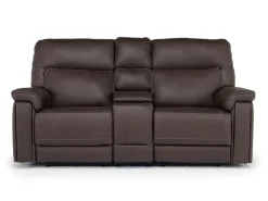 Cannes 3 Power Theater Console Loveseat W/ Immersive Sound In Jumbo Bark