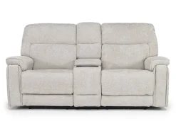 Cannes 3 Power Theater Console Loveseat W/ Immersive Sound In Jumbo Bark