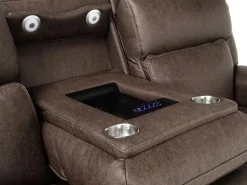 Cannes 3 Power Theater Sofa W/ Immersive Sound In Maze Tan