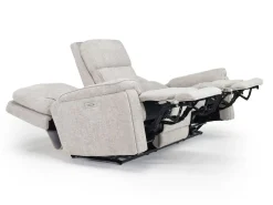 Cannes 3 Power Theater Sofa W/ Immersive Sound In Maze Tan