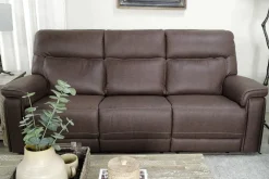 Cannes 3 Power Theater Sofa W/ Immersive Sound In Maze Tan