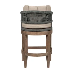 Capri Outdoor Barstool In Taupe