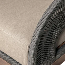 Capri Outdoor Lounge Chair In Taupe