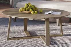 Carezza Outdoor Coffee Table In Brown