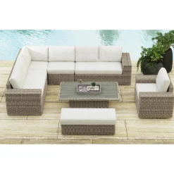 Carmona Outdoor Coffee Table In Natural