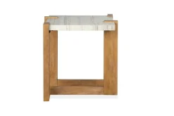 Carrington End Table In Honey Wheat