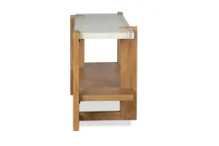 Carrington Sofa Table In Honey Wheat