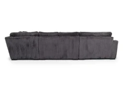 Casper 4 Piece Loveseat Chaise Sectional In Pony Slate, Left Facing