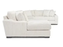 Casper 4 Piece Sofa Chaise Sectional In Pony Slate, Left Facing