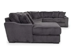 Casper 4 Piece Sofa Chaise Sectional In Pony Slate, Left Facing