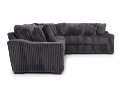 Casper 3 Piece Sofa Sectional In Pony Slate, Left Facing
